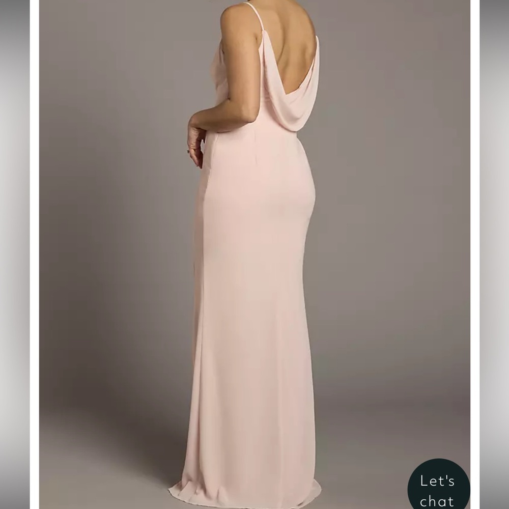 Elegant Peach Maxi Dress